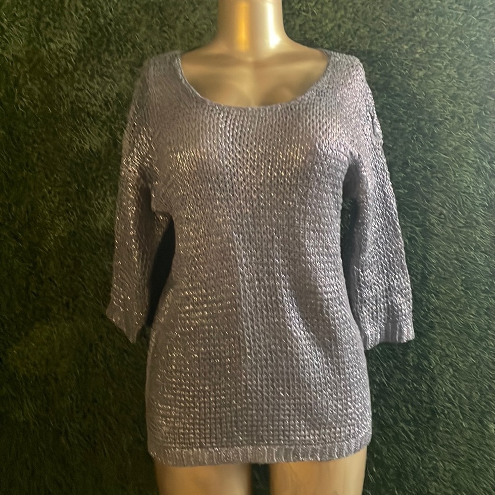 Sparkling silver sweater